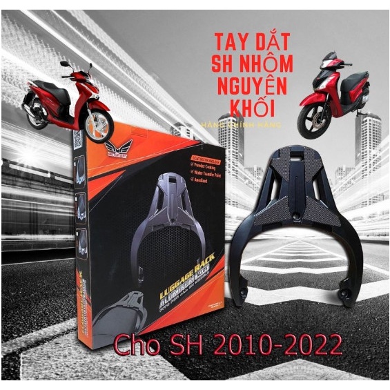 Cảng sau , tay dắt SH 350i kiểu Ý chính hãng nhôm nguyên khối gắn SH các đời 150i 350i