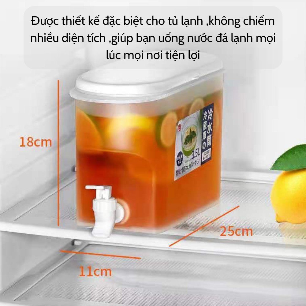 Bình đựng nước, hộp đựng nước tủ lạnh Seka 3,5 Lít hàng chính hãng LOẠI 1 [ Bảo hành 12 tháng ]