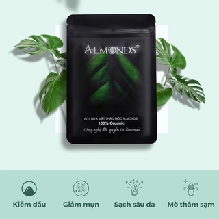 Bột rửa mặt thảo mộc Almonds 120gr