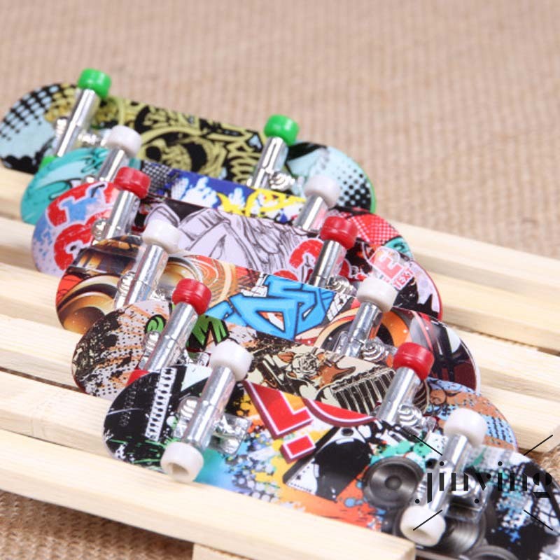 GETNOIVAS Set 5 ván trượt ngón tay mini họa tiết graffiti cho bé