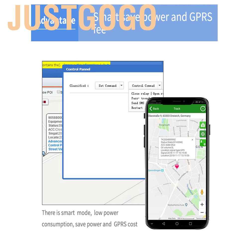 Bộ hệ thống định vị thời gian thực TK100 GSM GPRS GPS dành cho xe tải xe mô tô tiện dụng