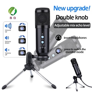 Micro Điện Dung Tiktok Ins 192khz Có Giá Đỡ 24bit Thu Âm Cho Phát Sóng Trực Tiếp