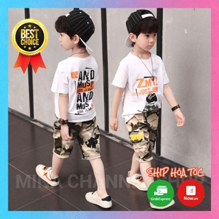 Quần áo bé Trai Hàn Quốc (6 đến 13 tuổi 20kg đến 43kg) Hàng Nhập Khẩu Cao Cấp Phong Cách Lính Siêu Cool