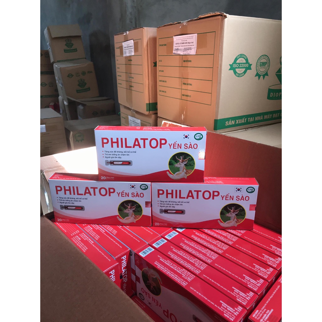 PHILATOP YẾN SÀO - TĂNG ĐỀ KHÁNG - TRẺ ĂN NGON ( Hộp 20 ống )