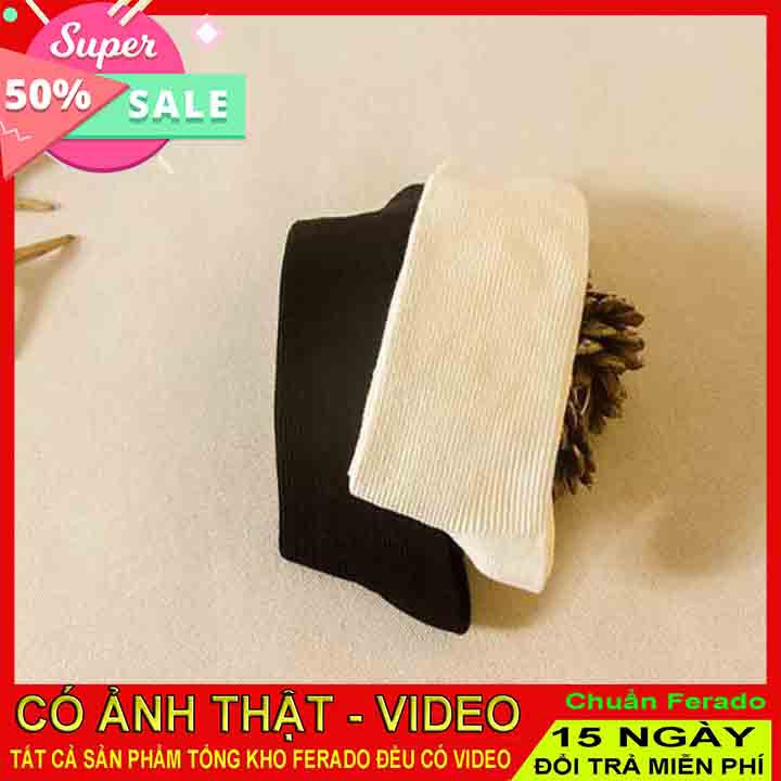 Tất trơn cổ dài TG07 chất liệu đẹp, phong cách vintage Bán lẻ giá sỉ