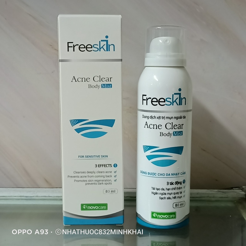 [Chính hãng] Freeskin dung dịch xịt mụn ngoài da 80ml