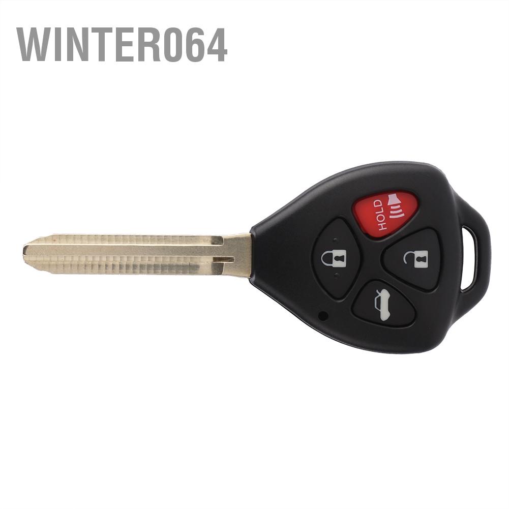 Winter064 4 Button Car Remote Key Fob Case Shell Cover Fit For Toyota 4-Runner Camry Matrix Venza