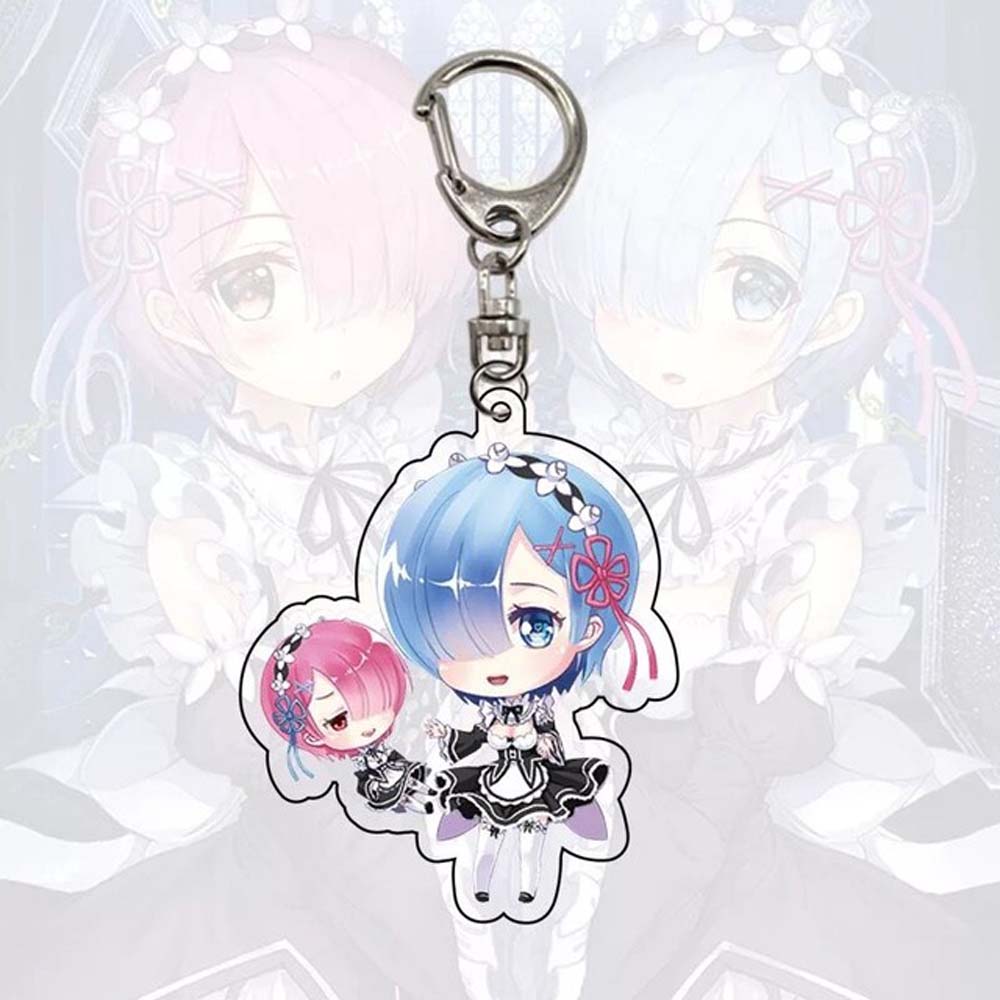 Móc khóa nhân vật hoạt hình Re: Zero xinh xắn