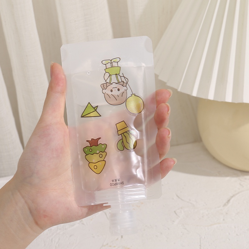 Túi đựng đồ trong suốt nhỏ gọn tiện lợi cho du lịch 30/50/100ml
