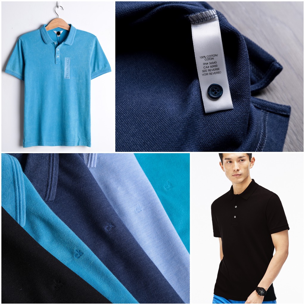 POCKXANH  Áo thun có cổ CKJ đẹp  màu trẻ trung với chiếc áo polo này mặc đi làm đi chơi đều OK !