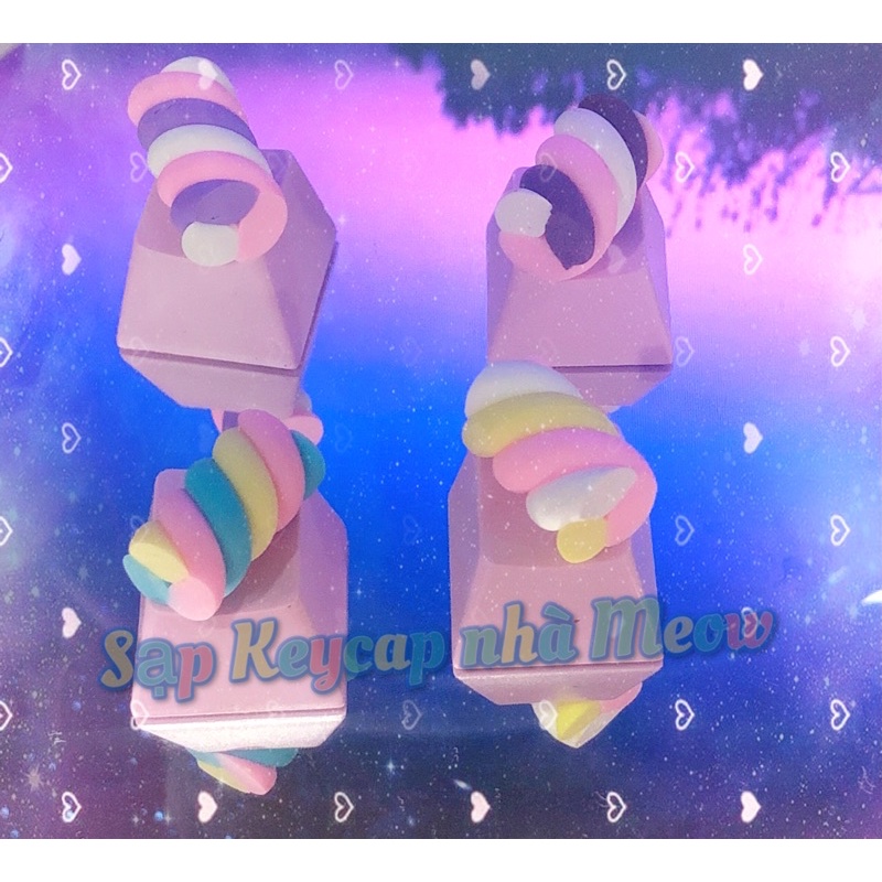 Keycap kẹo Sweet, Marshmallow chỉ dành cho bàn phím co 🍭🍬