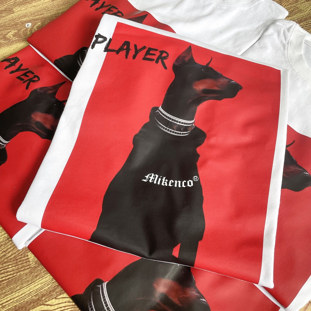 Áo Mikenco Player siêu cấp auth tay lỡ in hình 5D, Áo phông Mikenko unisex nam nữ chất liệu cotton mặc siêu mát M9