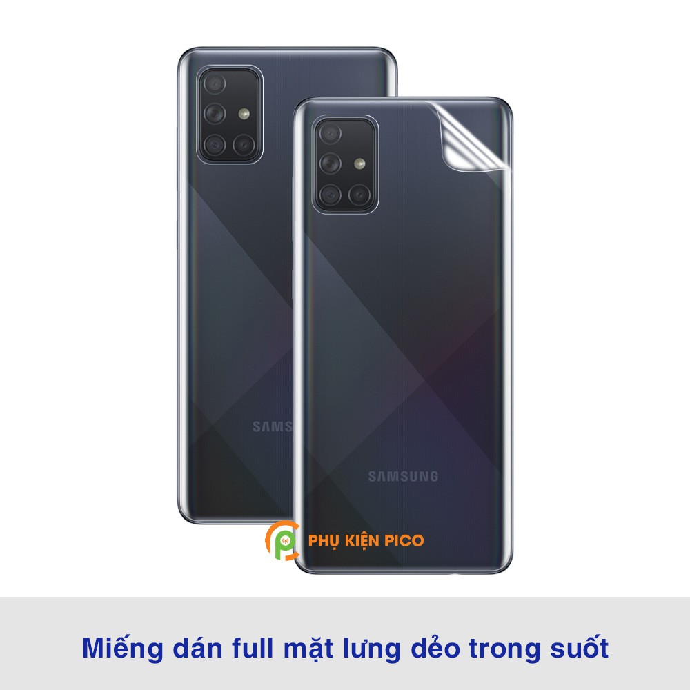 Dán lưng Samsung A71 full mặt lưng dẻo trong suốt PPF tự phục hồi vết xước - Dán dẻo Samsung Galaxy A71