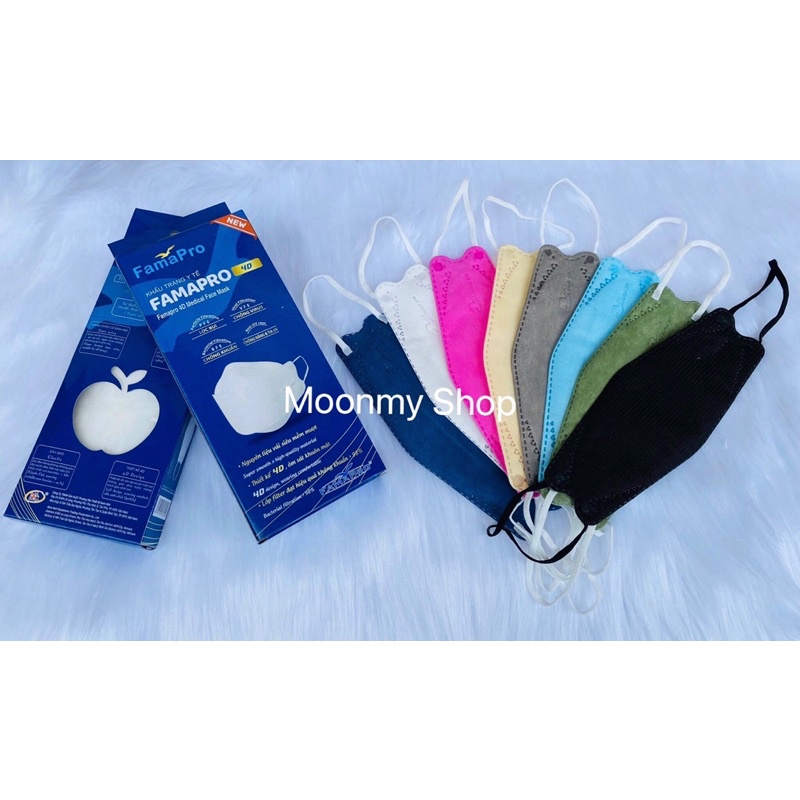 Hộp 10 cái khẩu trang 4d Famapro/ khẩu trang kf94 Famapro 4d