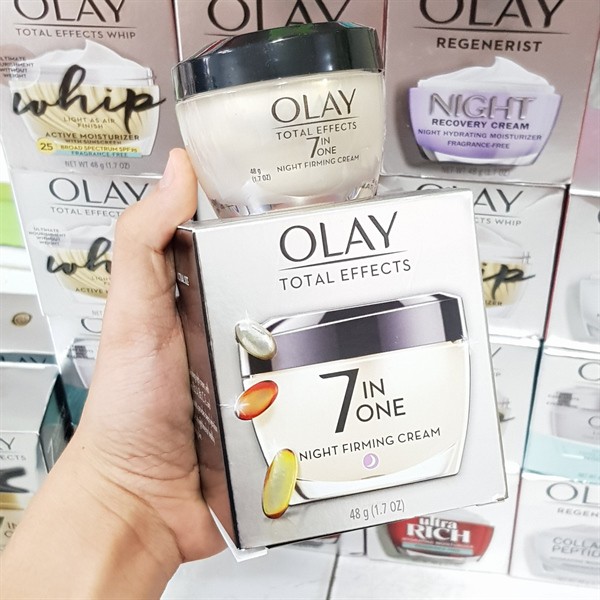 Kem Dưỡng Da Chống Lão Hoá OLAY Total Effects 7 in One Night Firming Cream - 48g