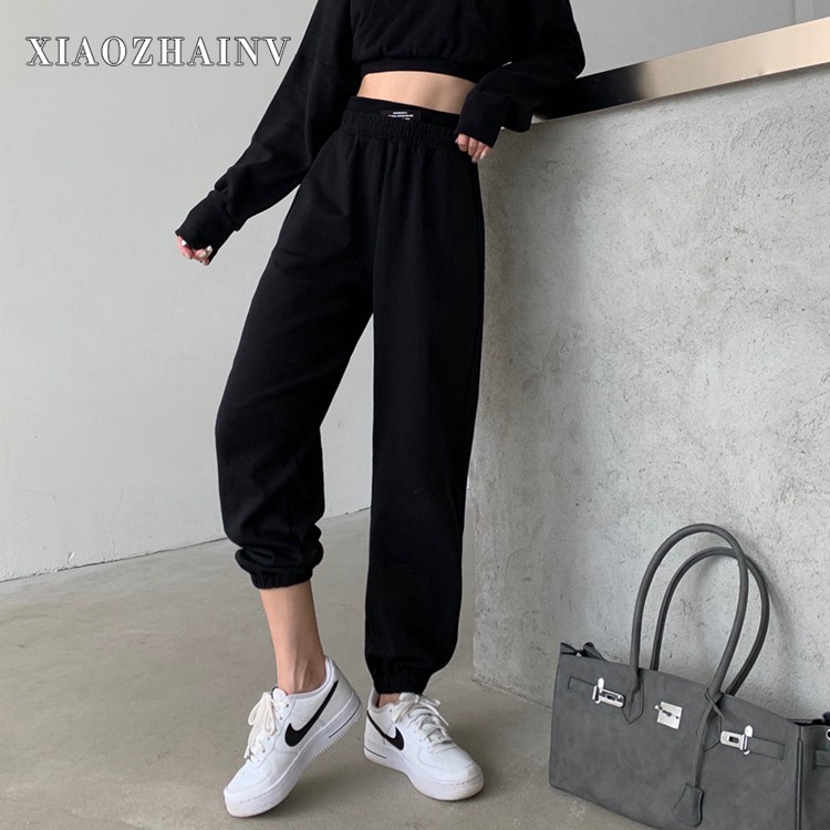 Quần Dài Xiaozhainv Lưng Cao Ống Rộng Phong Cách Hàn Quốc Năng Động Dành Cho Phụ Nữ | BigBuy360 - bigbuy360.vn