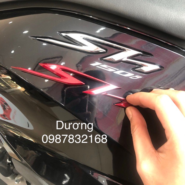 Tem Chữ SH đỏ phiên bản 2019 Đen Mờ Chính Hãng Honda