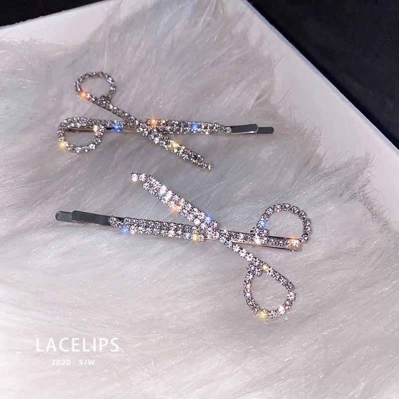 Kẹp Tóc Đính Đá Nhân Tạo Lấp Lánh Phong Cách Hàn Quốc