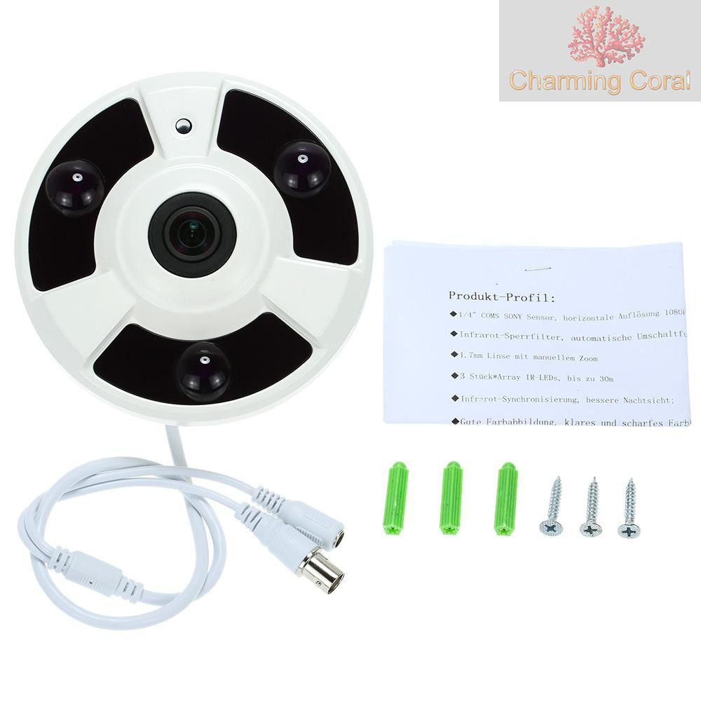 CTOY KKmoon® HD 2000TVL 1080P 1.7mm Fisheye 360° Panoramic Security CCTV Camera Home Surveillance PAL System | BigBuy360 - bigbuy360.vn