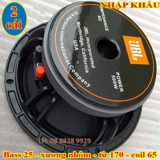 Cặp bass 25 bl china - loa bass 25 nhập khẩu - giá 2 chiếc