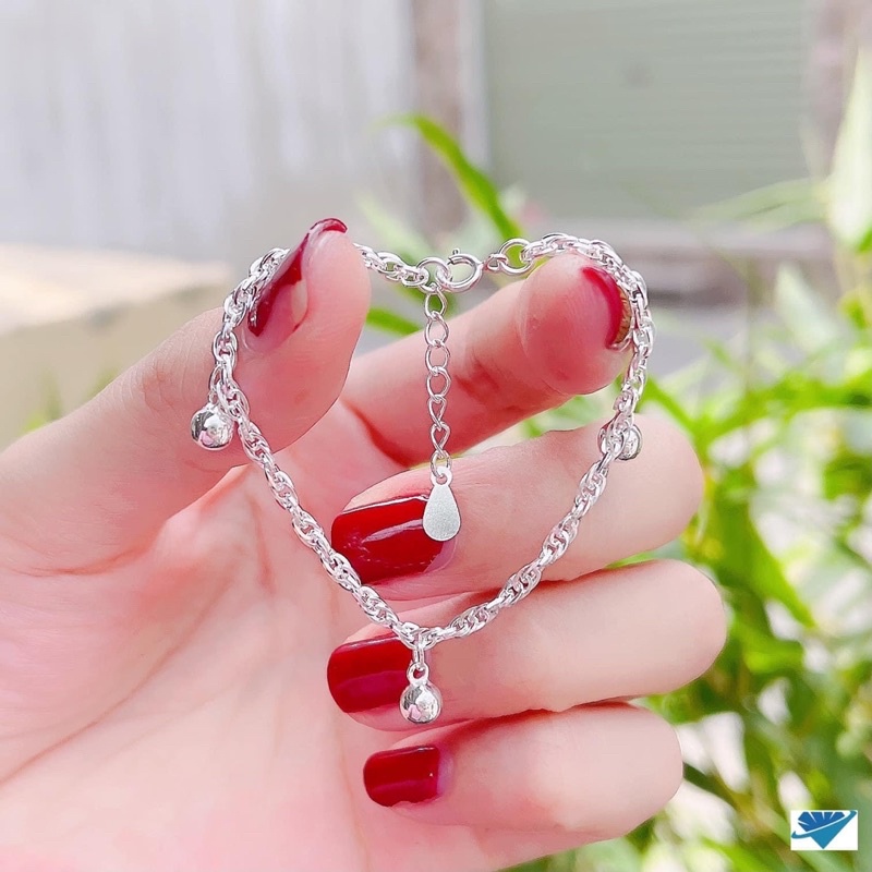 LẮC XOẮN BẠC TA NGUYÊN CHẤT CHO BÉ - THJ SILVER