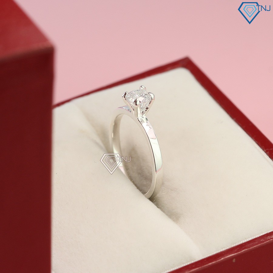 Nhẫn bạc nữ đẹp đơn giản giá rẻ đính đá NN0178 Trang Sức TNJ