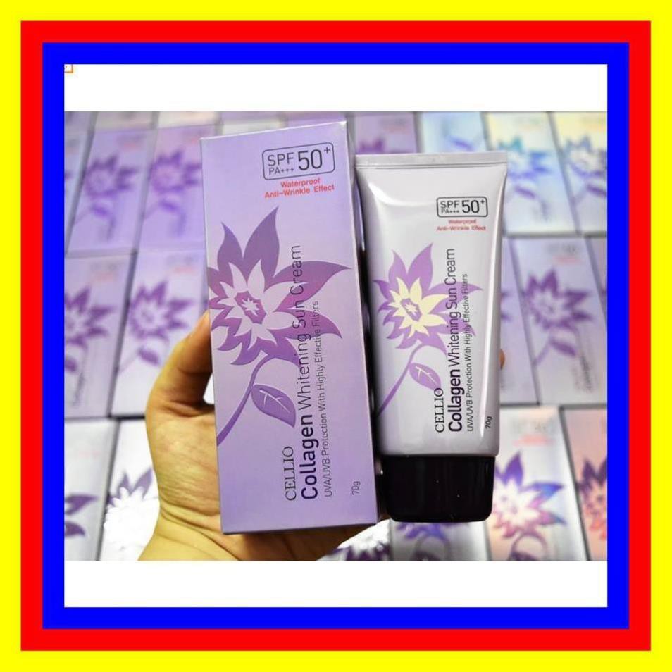 Kem chống nắng Cellio Collagen Whitening Sun Cream SPF50 PA+++.