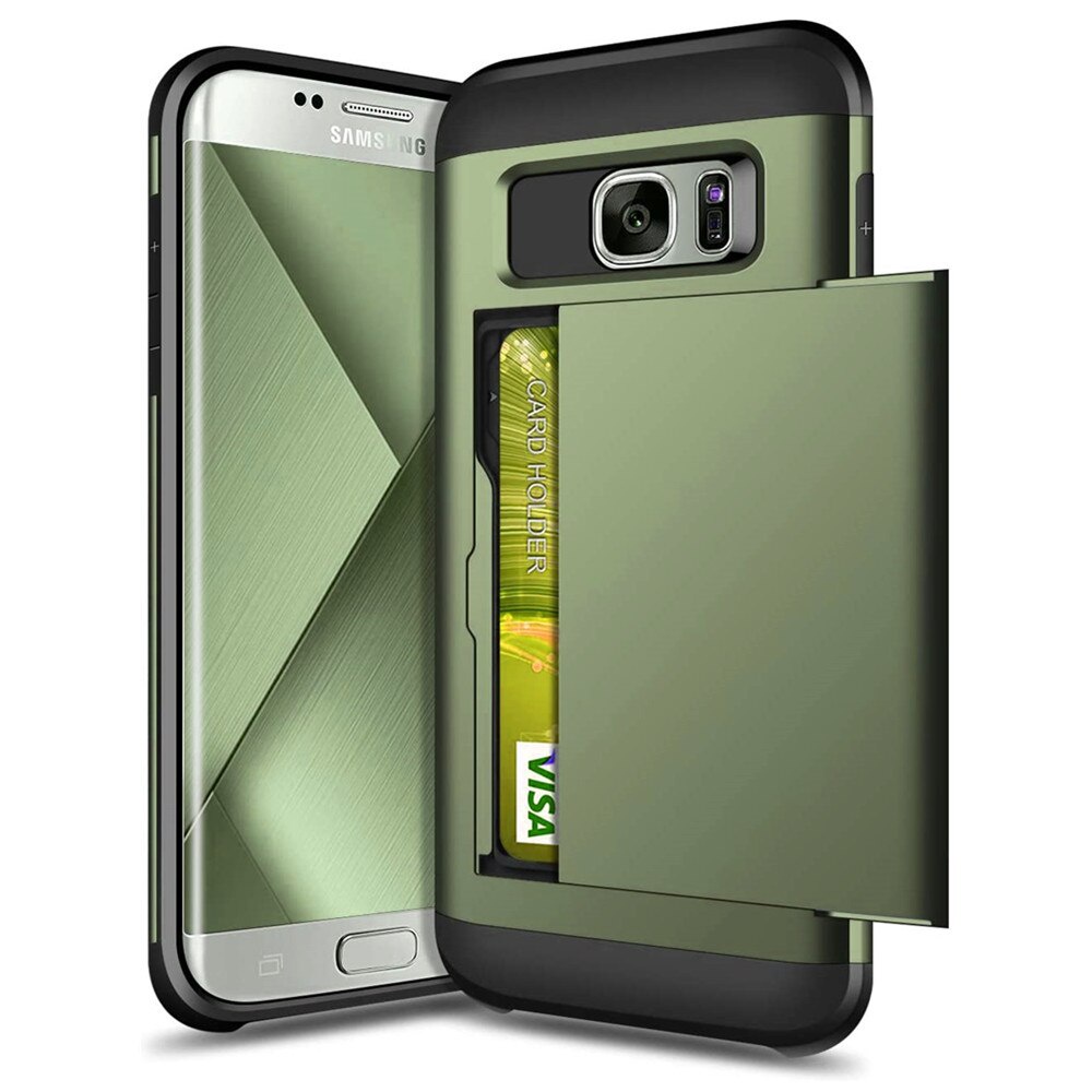 Ốp điện thoại có ngăn đựng thẻ cho cho Samsung Galaxy S7 S7 Edge