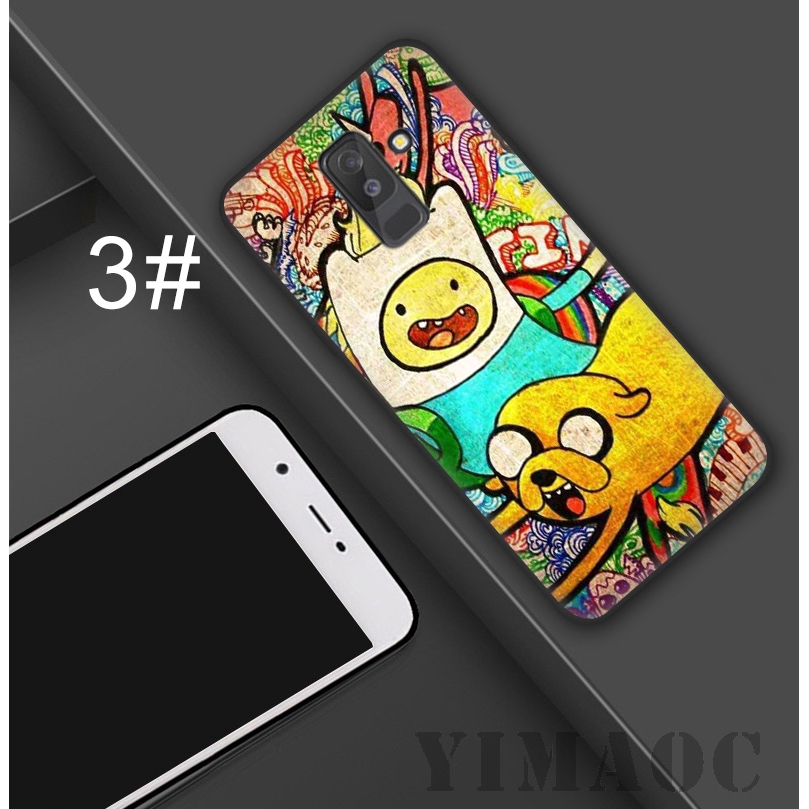 Ốp điện thoại in hình phim Adventure Time thời trang cho Samsung Galaxy S9 S8 Plus S7 S6 Note 8 9