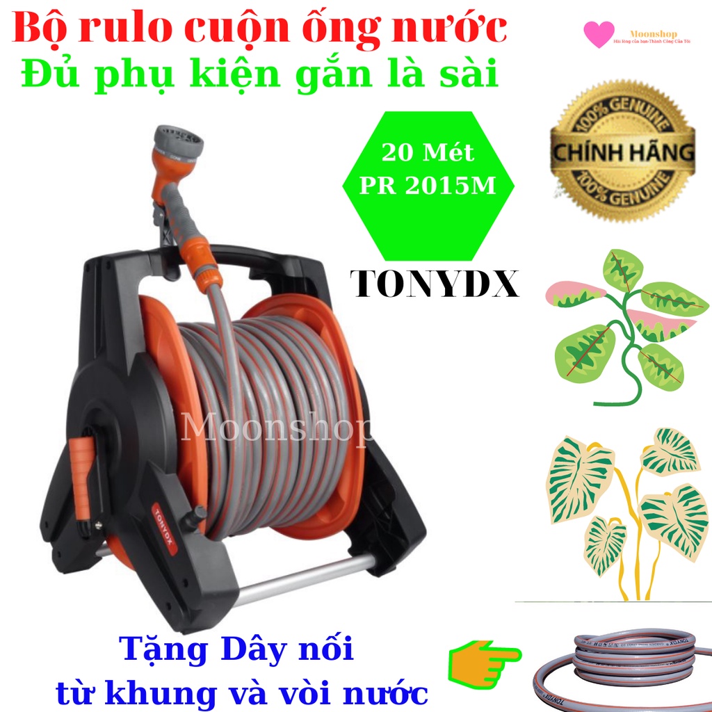 [QUÀ TẶNG] Bộ Rulo Cuộn Dây Nước, Khung Dây Tưới Cây, Sản Phẩm Chất Lượng Của Tonydx, Đầy Đủ Phụ Kiện, Dài 20m