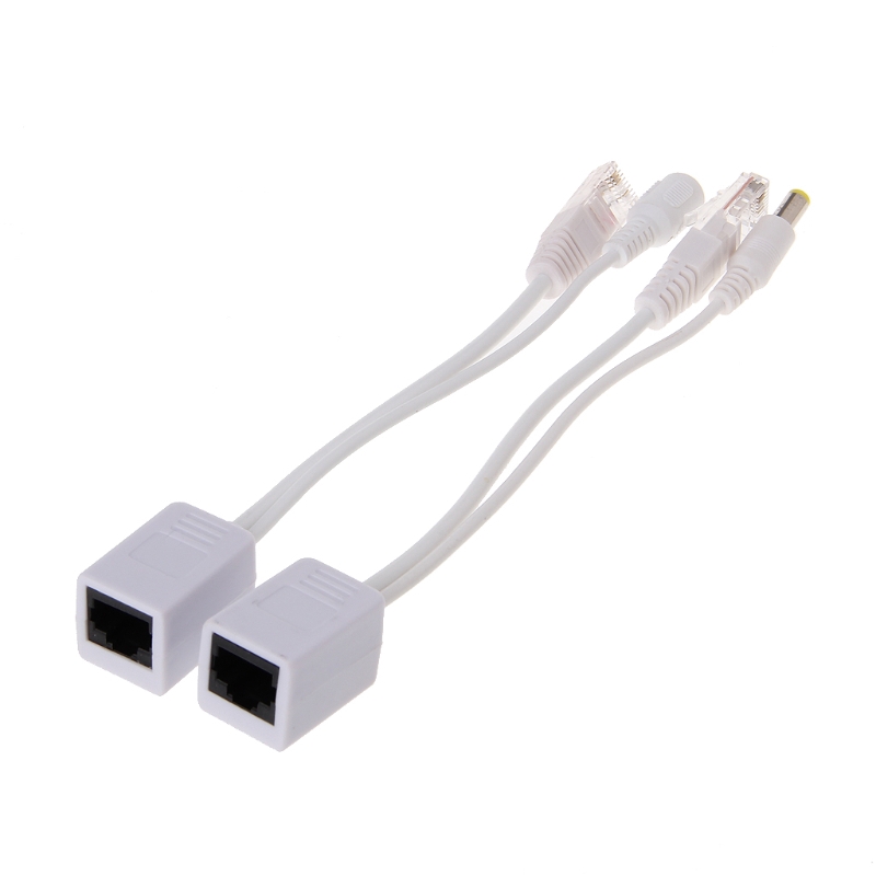 Set dây cáp tăng áp POE và dây cáp chia nguồn POE RJ45 Ethernet 12-48V