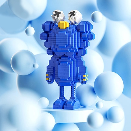 Đồ chơi lắp ráp mô phỏng nhân vật hoạt hình Sesame Street cho trẻ nhỏ