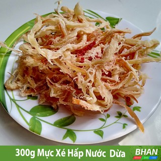 Mực Xé Hấp Nước Dừa 300g