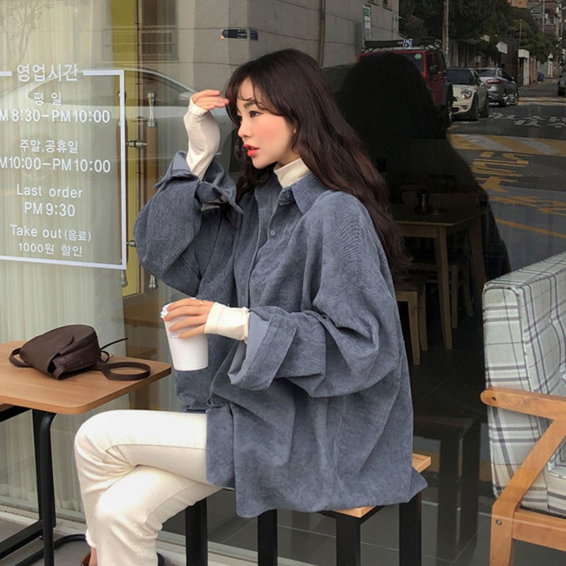 (A54) áo ulzzang nhung retro 3 màu | BigBuy360 - bigbuy360.vn