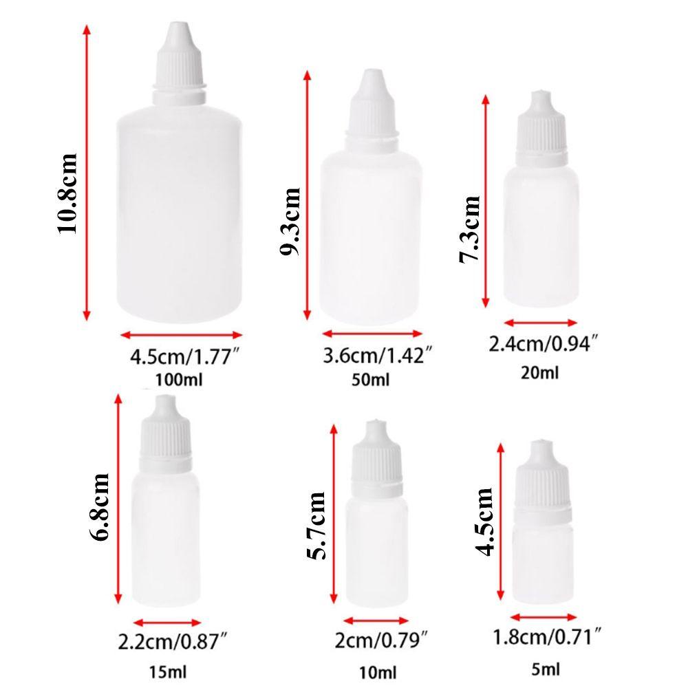 Set 1 / 5 Lọ Thủy Tinh Đựng Mẫu Thử 5 / 10 / 15 / 20 / 50 / 100ml