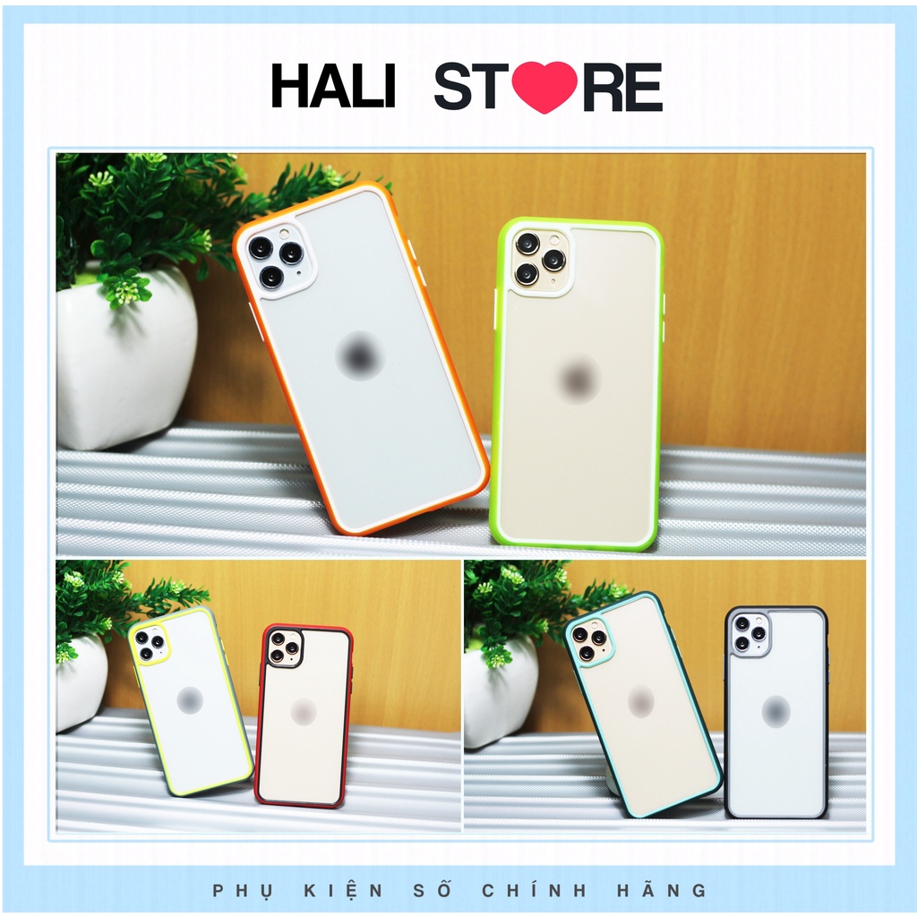 Ốp lưng iphone viền phản quang lưng trong 6/6plus/6s/6splus/7/7plus/8/8plus/x/xr/xs/11/12/pro/max/plus/promax-Halistore