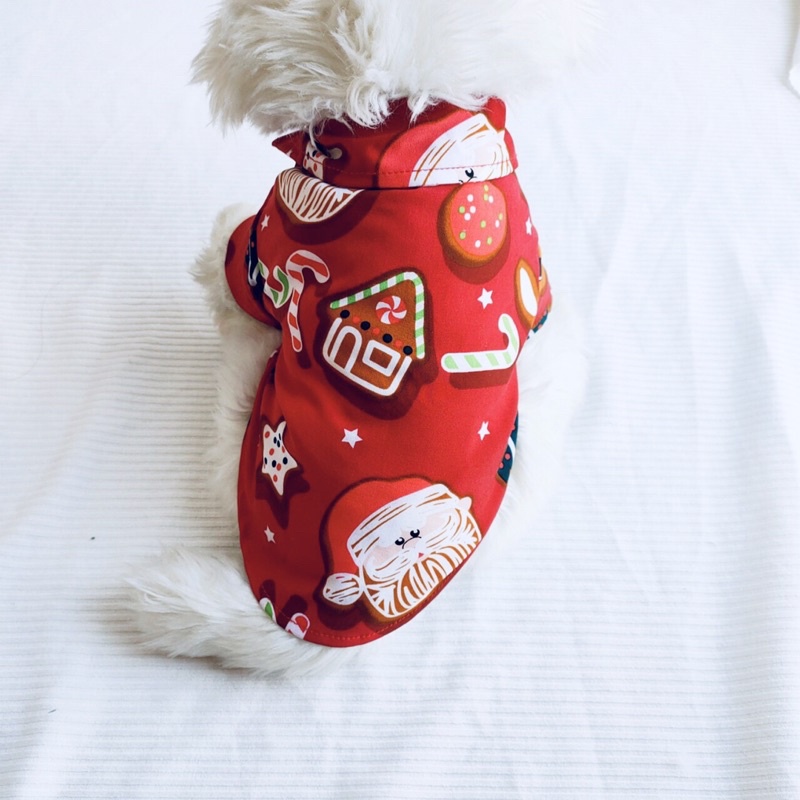 Áo sơ mi tuần lộc dành cho thú cưng, Áo mặc noel dành cho chó mèo LaLi Petfashion