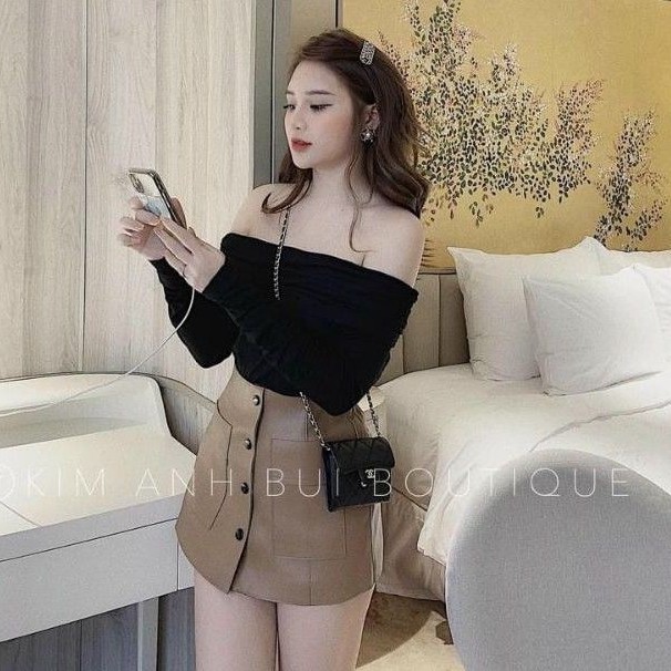 CHÂN VÁY DA CẠP CAO
