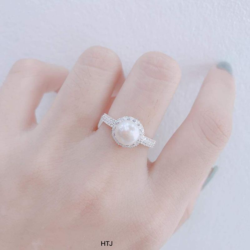 NHẪN TRAI NƯỚC NGỌT BẠC