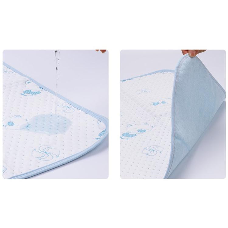 Miếng lót chống thấm, tấm lót 4 lớp thay bỉm sơ sinh cho bé trai/gái KT 30x30cm