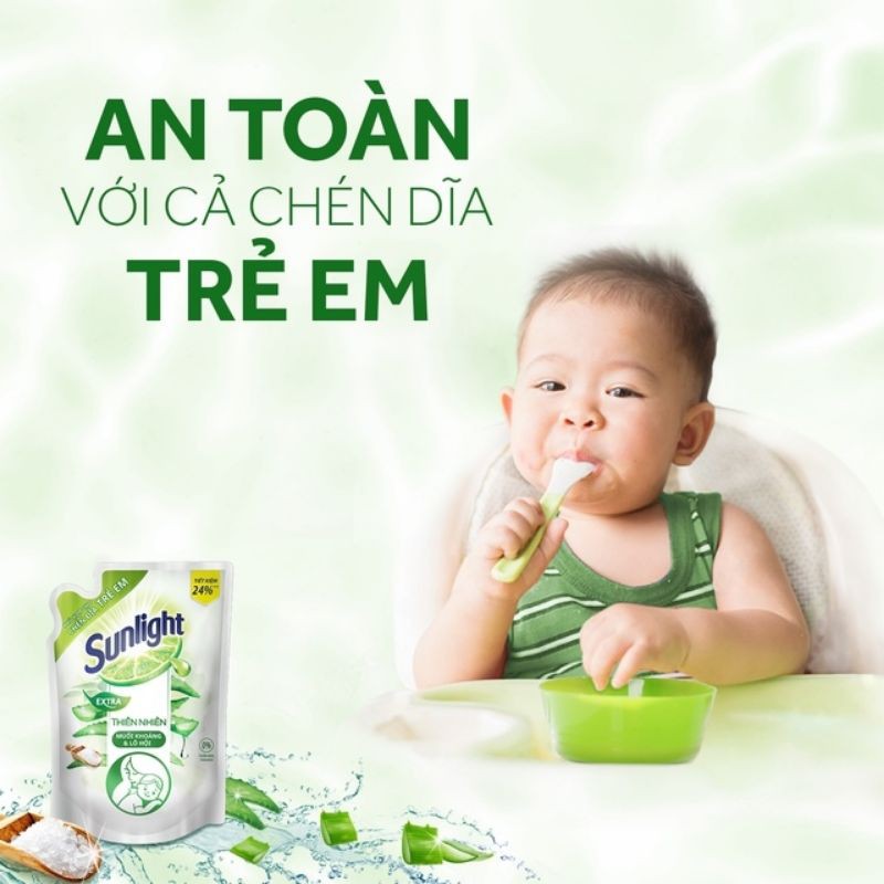 Nước rửa chén Sunlight thiên nhiên túi 2.1 kg