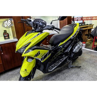 [D4B-Tem chuẩn xịn] Tem trùm xe NVX Vàng chanh