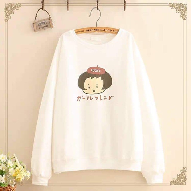 [FREESHIP ĐƠN TỪ 50K] Áo thun cô gái đội mũ Lucky chữ nhật DTR0919