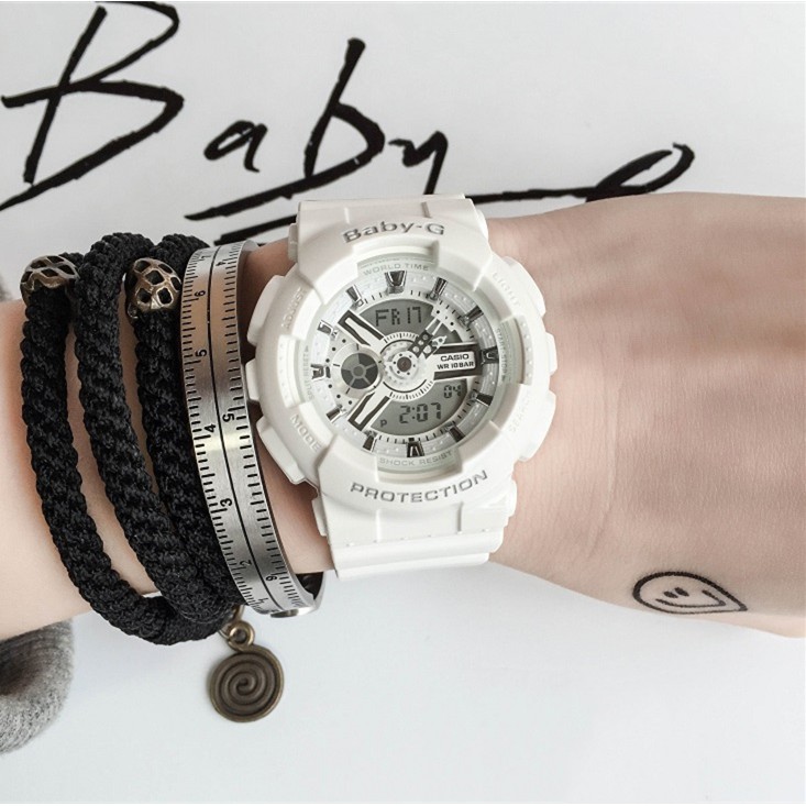 Đồng hồ nữ dây nhựa Casio Baby-G chính hãng Anh Khuê BA-110-7A3DR