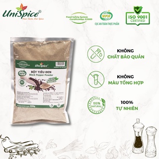 Bột hạt tiêu UniSpice 400gr/ Hạt tiêu xay- Gia vị tự nhiên