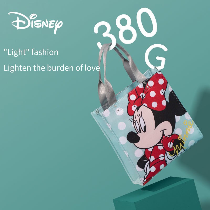 Túi đựng tã em bé Disney in hình chuột Mickey/Minnie chống thấm nước cách điện cho mẹ bỉm sữa