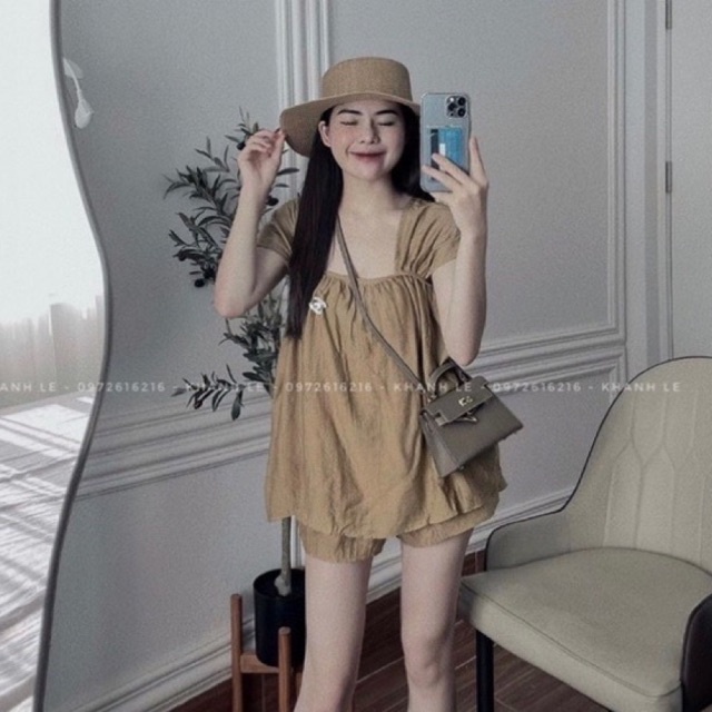Set bộ đũi áo cánh tiên mix quần sooc siêu xinh l1 ptp