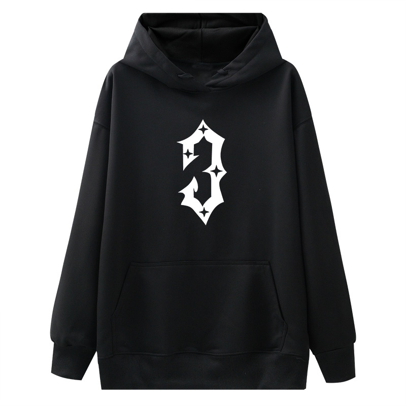 NRVP Áo Khoác Hoodie Tay Dài Dáng Rộng In Họa Tiết Phong Cách Hàn Quốc Dành Cho Nam Nữ