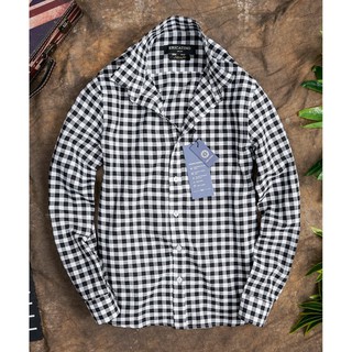 Áo sơ mi nam CARO dài tay phong cách Hàn Quốc năng động trẻ trung 2 màu đen/xanh có size rộng vải cotton co giãn