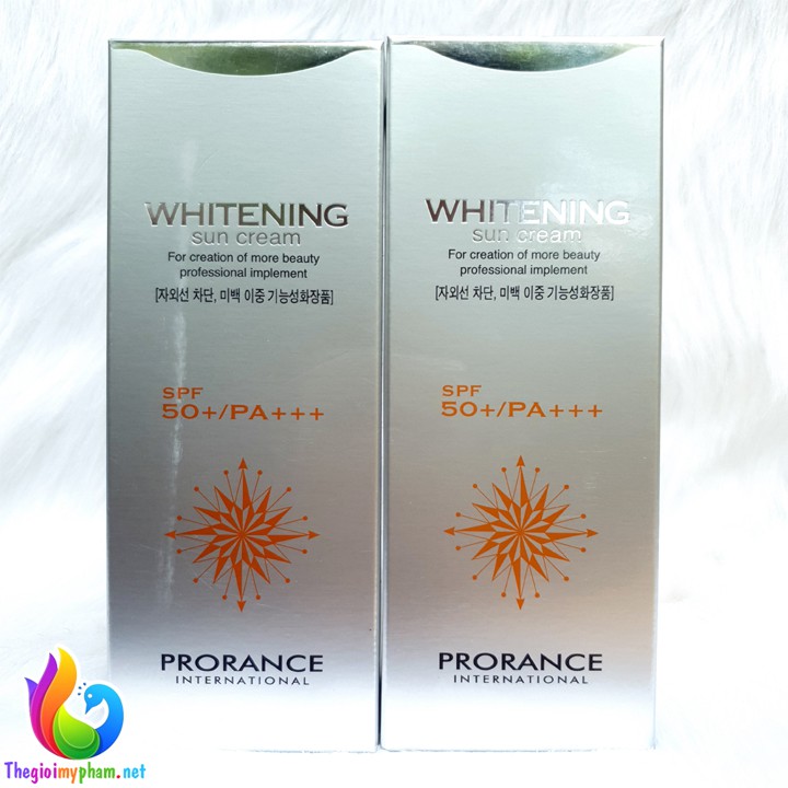 Kem Chống Nắng 3 Lớp Dưỡng Trắng Da PRORANCE WHITENING SUN CREAM UVA/UVB SPF 50+/PA+++